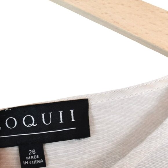 Eloquii || Ivory Poet Blouse Size 26W Long Sleeve Textured Prairie Peasant Top - Picture 8 of 10